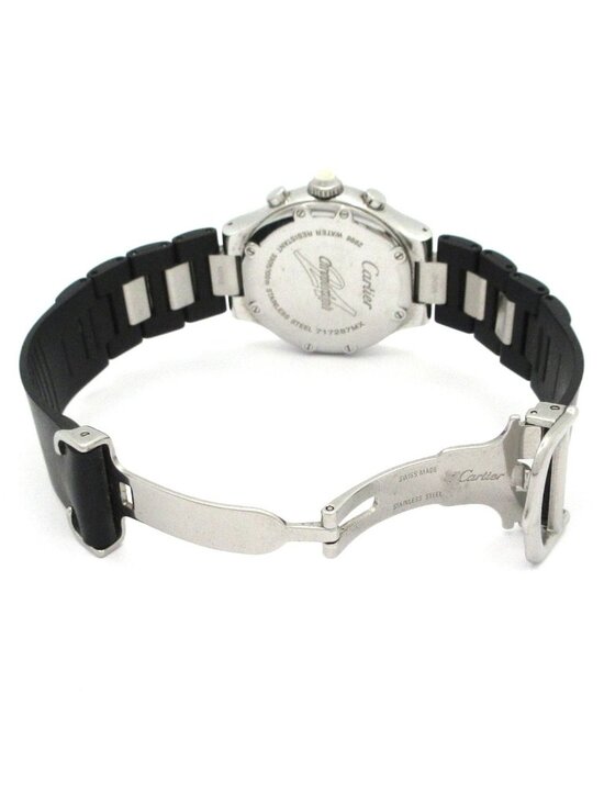 Cartier Watch Must 21 Chronoscaph SM SS Rubber Chronograph White main image 8